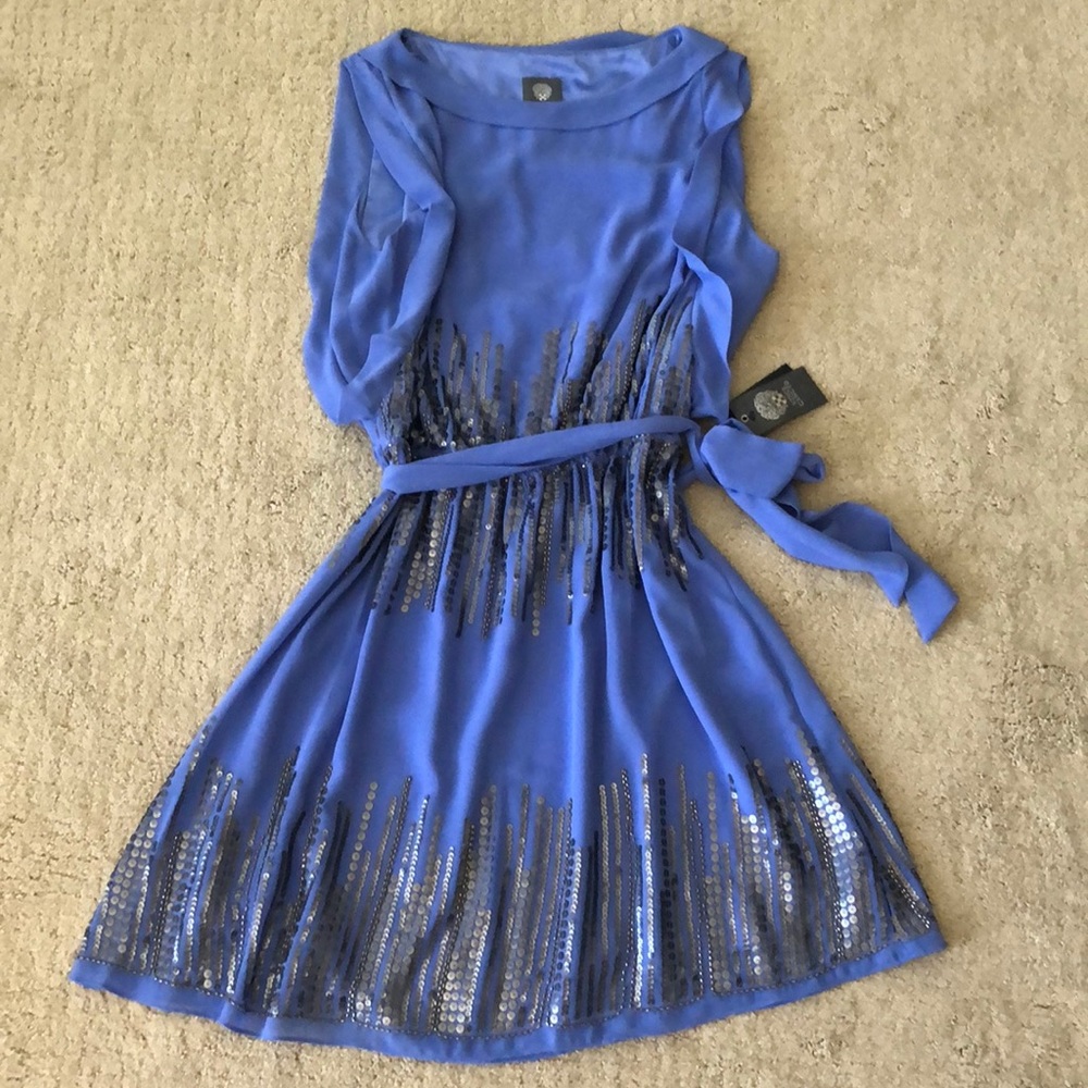 Blue Sequined Dress